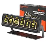 DriverGenius dynPanel-6X | 6-Gang Wireless Switch Panel with Relay Box – Waterproof, 12V/24V, Off-Road Control System for Trucks, SUVs, ATVs, UTVs (4 Modes)