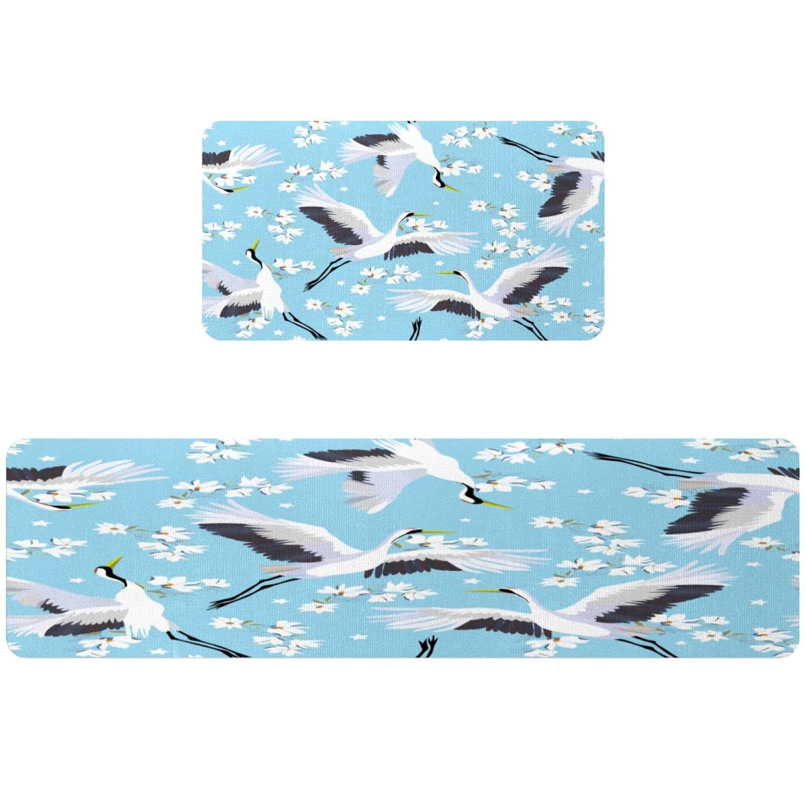 Alfombrillas de cocina VAPOKF lavables y muy absorbentes con base antideslizante