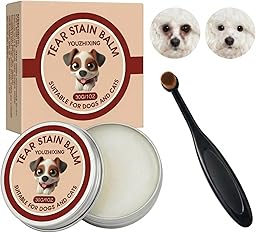 YOUZHIXING Pet Facial Grooming Kit for Dogs & Cats – Natural Fur Balm & Grooming Tools – Gentle Grooming Set for Maltese, Shih Tzu, Poodles & Cats (black, 2in1)
