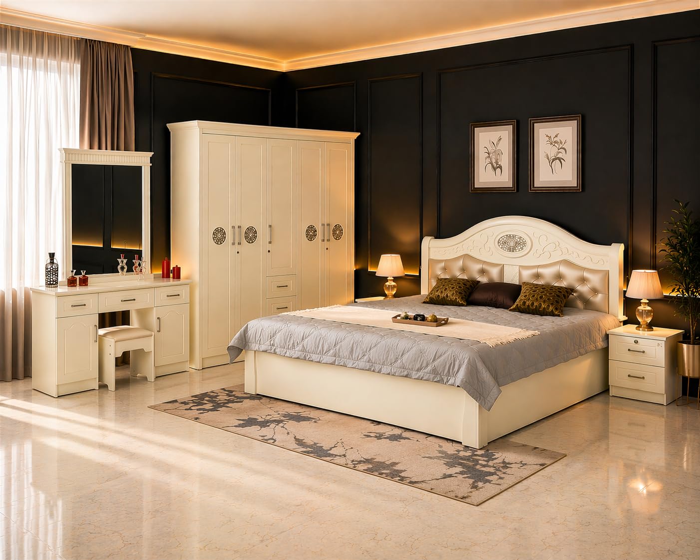 KELVIN Maharaja Bedroom Set-image-3