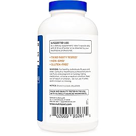 Nutricost L-Arginine 500mg, 300 Capsules (2 Bottles)