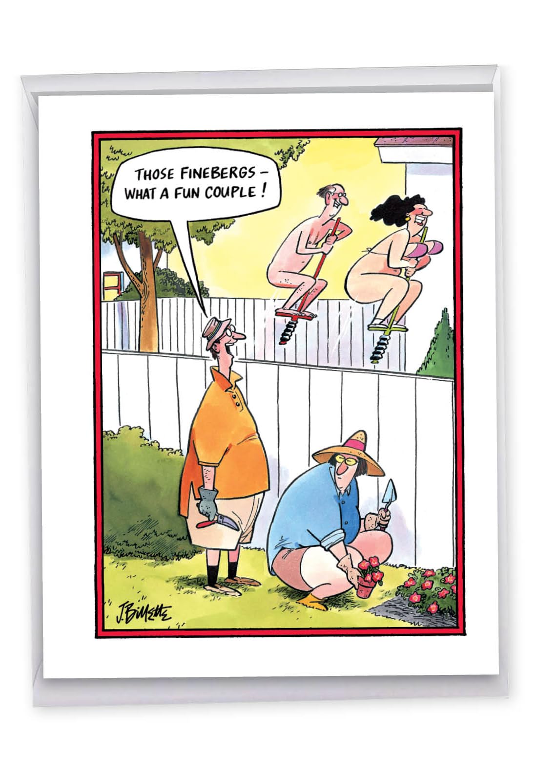 CAJ3754 Carte danniversaire humoristique Jumbo : Couple amusant avec  enveloppe assortie (version extra large : 21,6 x 27,9 cm) : Amazon.ca: ...