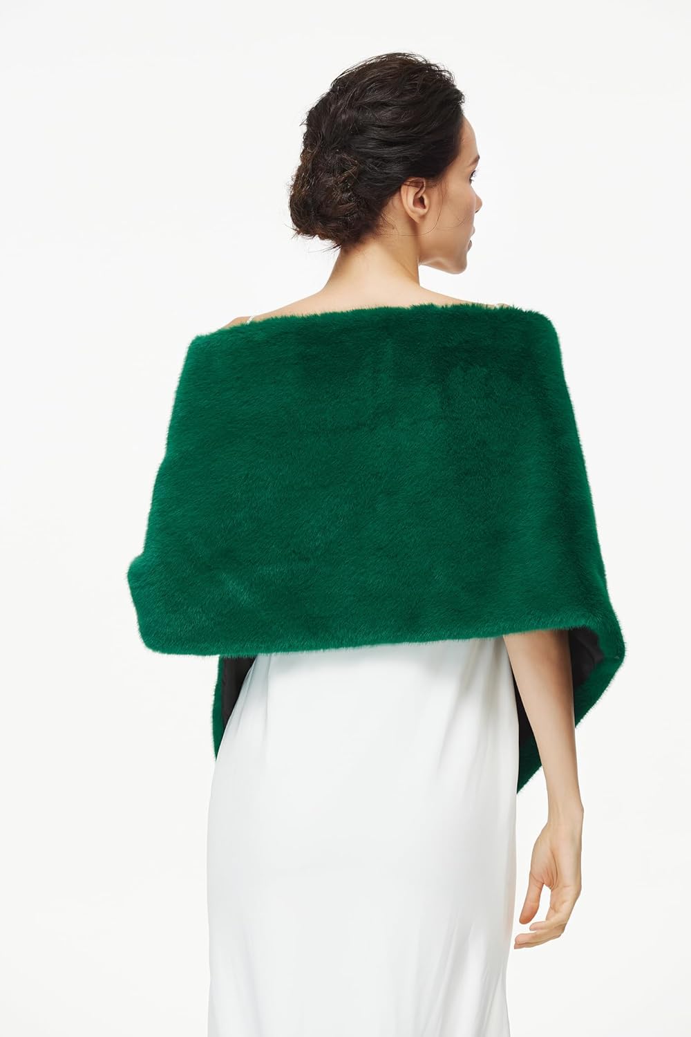 Women Faux Fur Shawl Wrap for Evening Dresses Bridal Fur Stoles Scarf for Wedding Party - Image 6