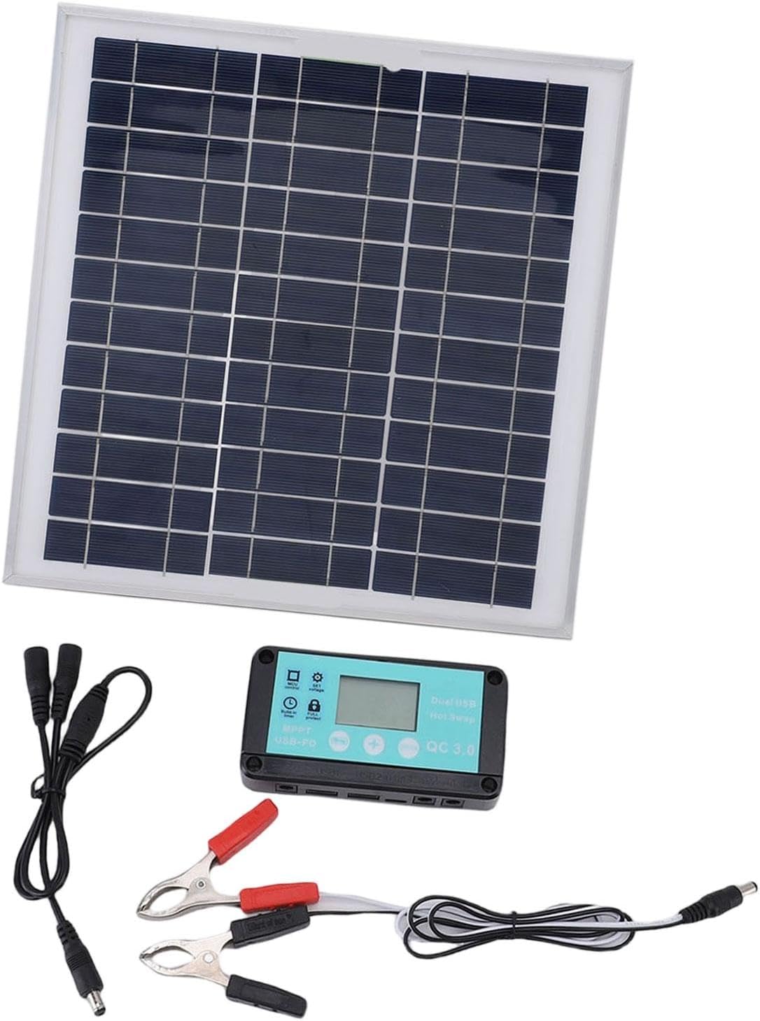 Solar Panel Kit Power Station 100W Solar Panel for Outdoor Automotive 1 Piece Solar Panel Home & Garden|Home Improvement|Electrical & Solar|Alternative & Solar Energy|Solar Panels