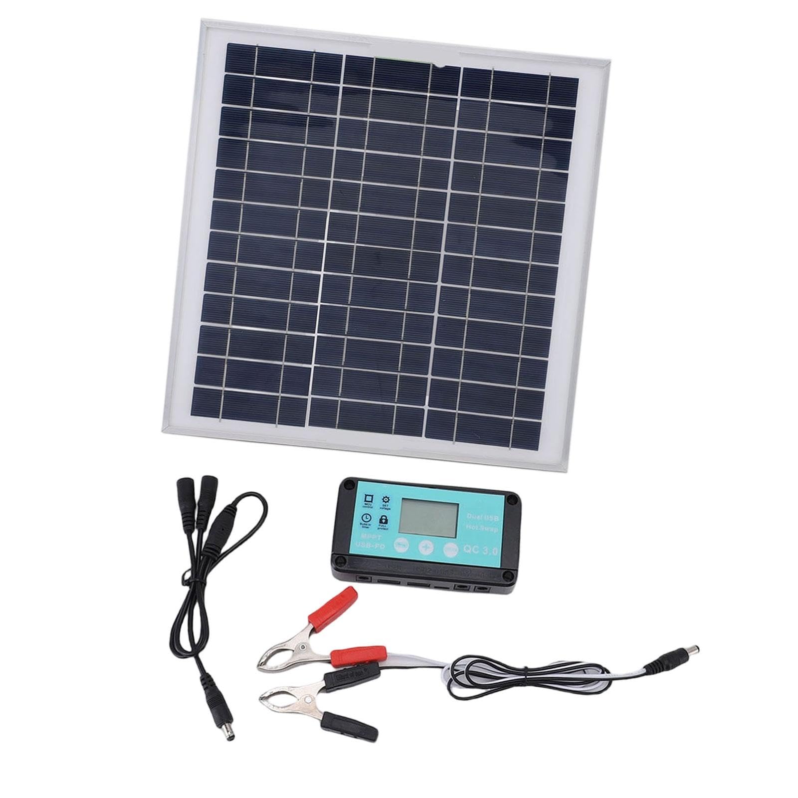 Solar Panel Kit Power Station 100W Solar Panel for Outdoor Automotive 1 Piece Solar Panel Home & Garden|Home Improvement|Electrical & Solar|Alternative & Solar Energy|Solar Panels-image-15