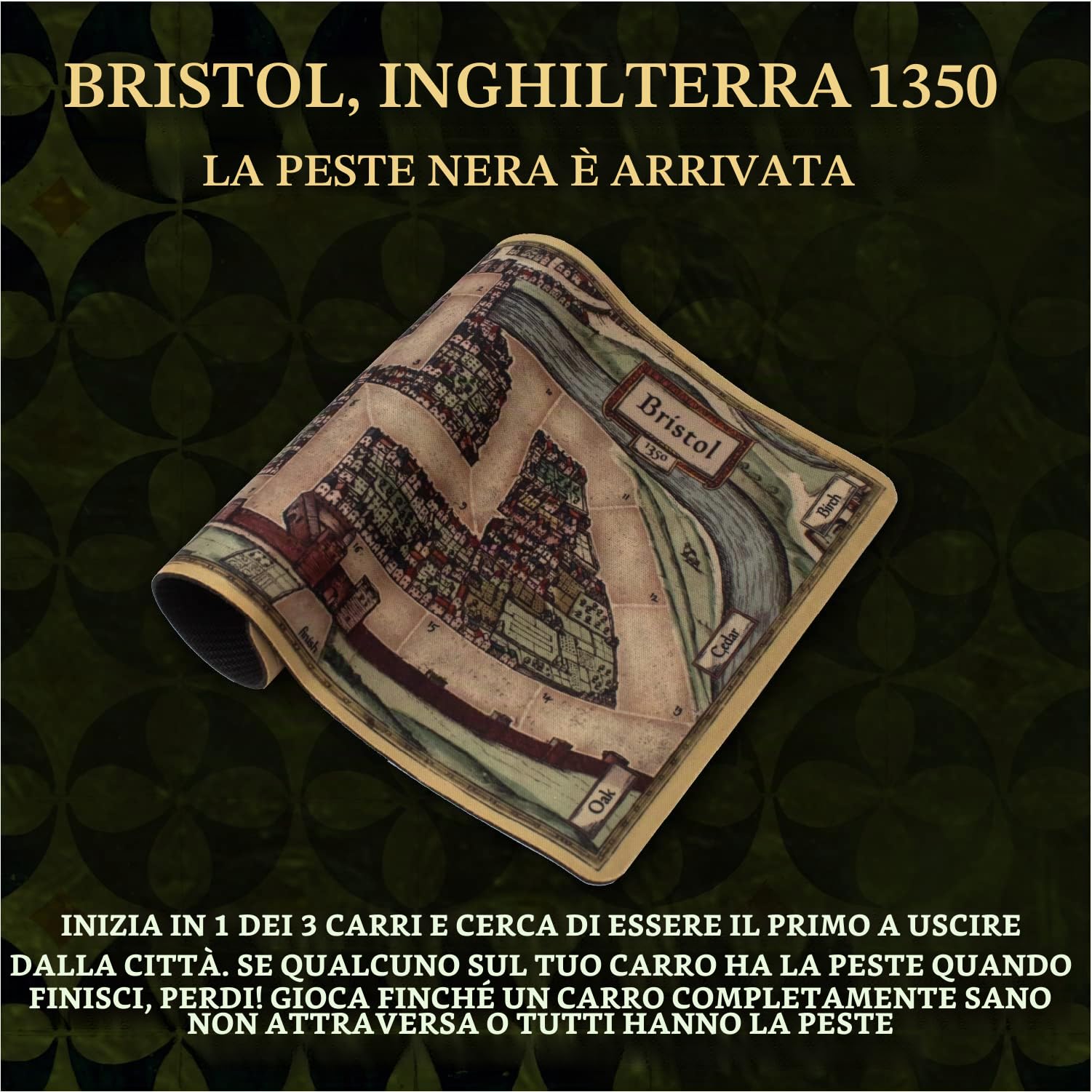 Facade Dark Cites Series Gioco da tavolo di strategia, inganno e fortuna, gioco di carte per adolescenti, adulti e famiglia, Bristol 1350