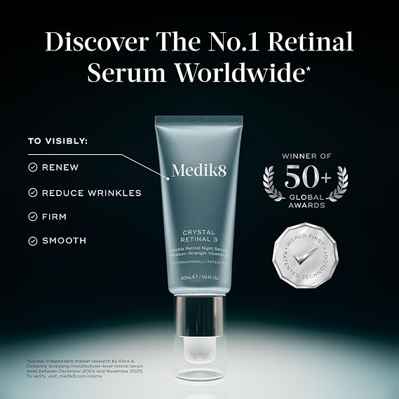 Medik8 Crystal Retinal 10, Age-Defying Serum, 0.1% Retinal Strength - 30ml