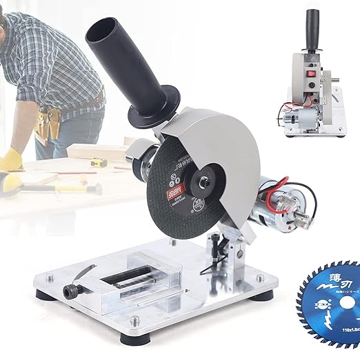KappGehrungssäge, 4" Mini Tischkreissäge Kappsäge Gehrungssägen mit 7Gang, 9000r/min Holz