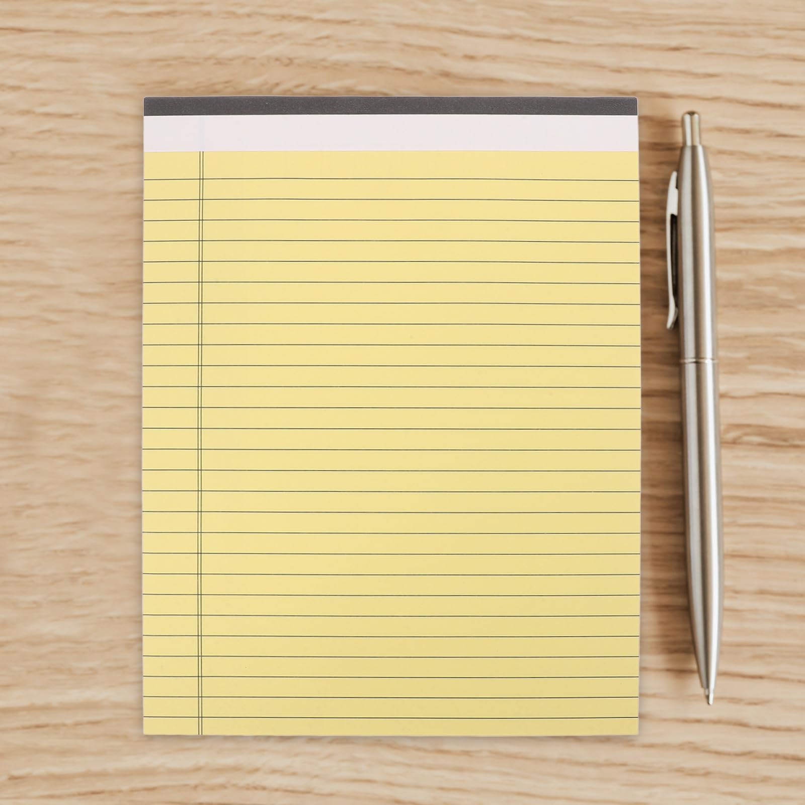 TOYANDONA Blocco Note Legale Quotidiano Doppia Faccia Carta Gialla 10 Pezzi 30 Pagine Quaderno Perforato Memo Pad per Scuola Ufficio