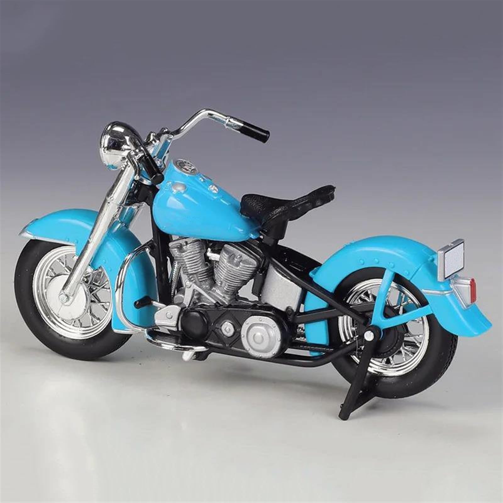 SEYXF Motorbike Toy 1:18 for Harley for Davidson for Hydra Glide 74FL 1953 Motorcycle Model Simulation Diecast Metal Toy Gifts(Blue Retail Box)