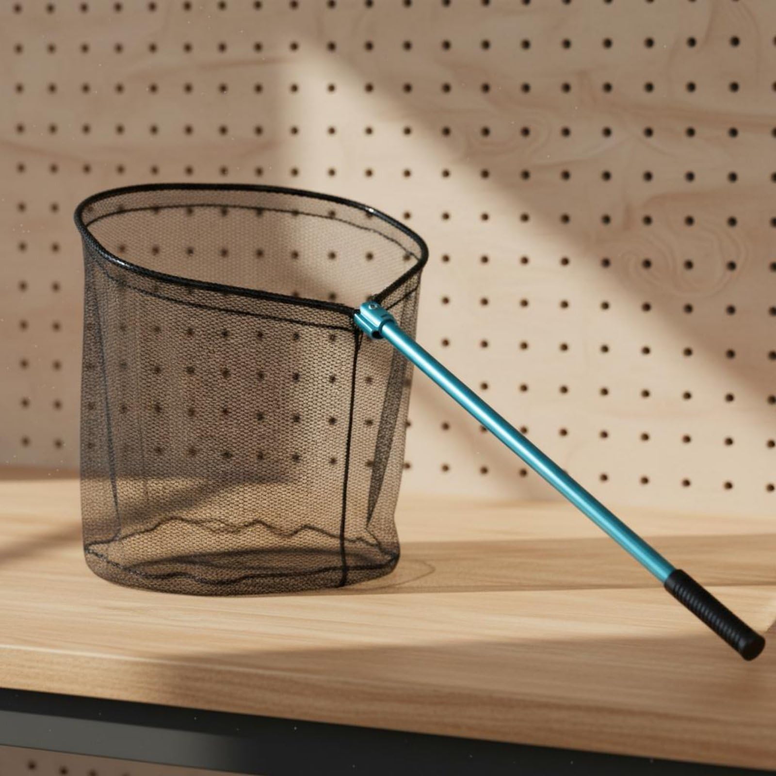Gralara Kescher Angelnetz Fischernetz Landenetz Aluminiumrahmen Ergonomischer Gummigriff Klappbar Tiefer Netzbeutel Feines Netz Leichtes Handling Kompakt