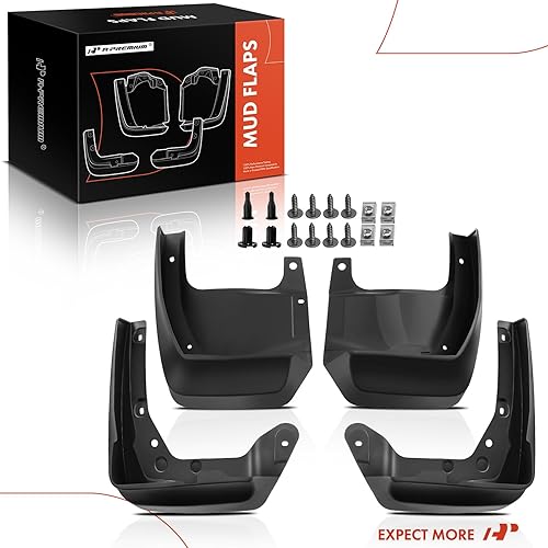 Miniatura 8 de A-Premium Juego de 4 unidades de guardabarros con accesorios compatibles con Honda Odyssey 2014-2017 Mini furgoneta de pasajeros, delantera y