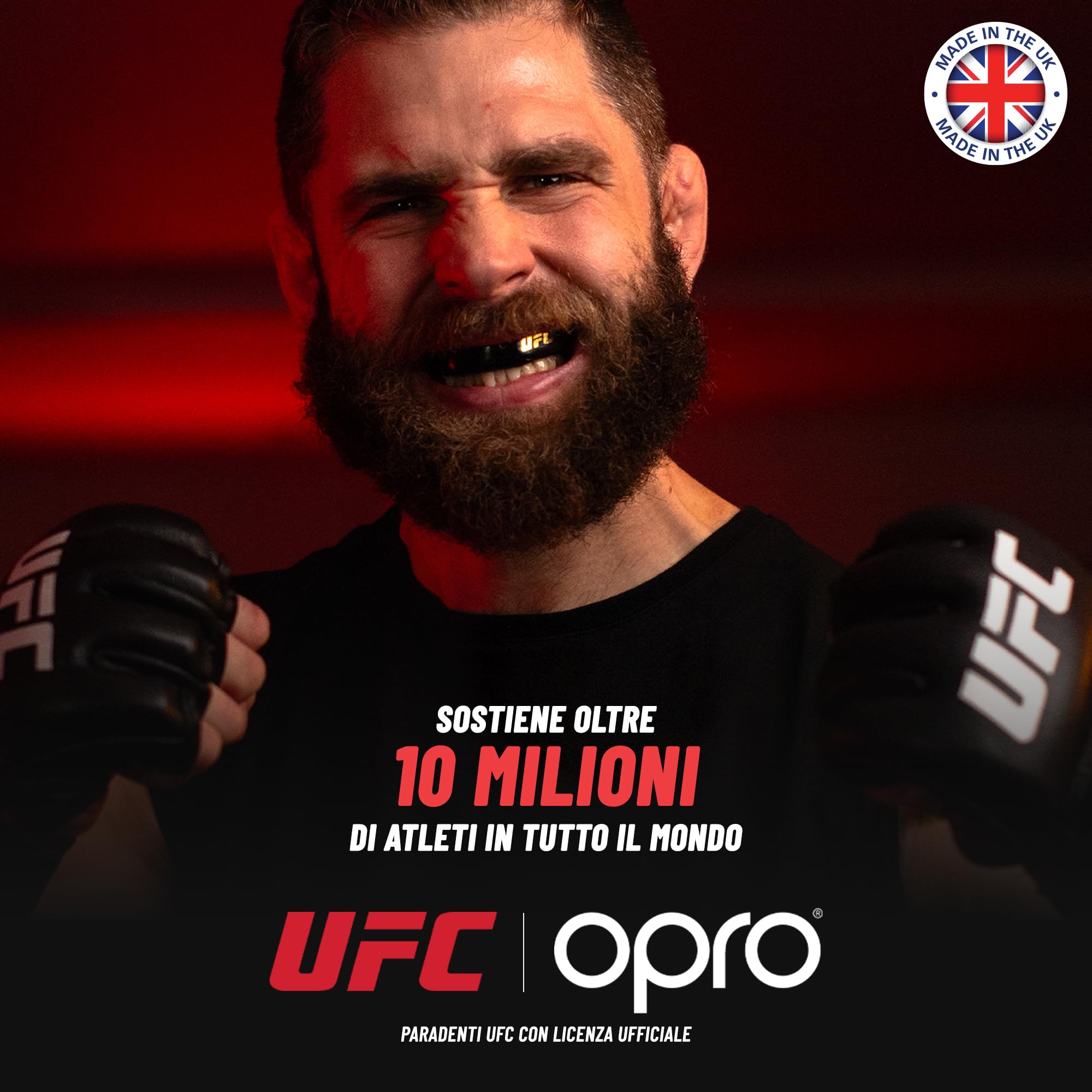 OPRO Paradenti per Apparecchi Ortodontici – Livello Oro – Paradenti per Boxe, MMA, Rugby, Hockey – Protezione Dentale Adulti (Età 10+) – Aderenza Ottimale – Facile da Modellare – Con Garanzia Dentale - 3