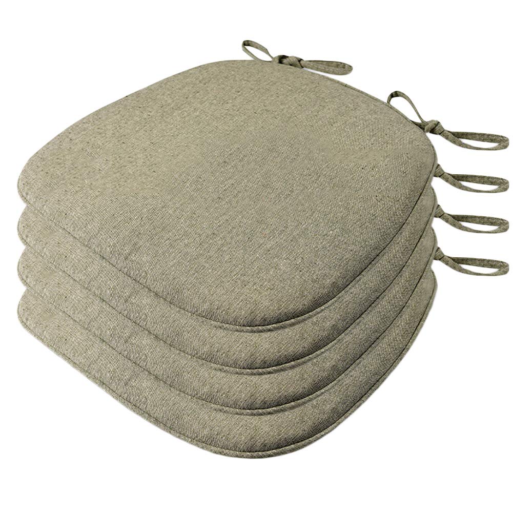 Cojines para sillas de cocina en lino suave lavable para cenas en familia