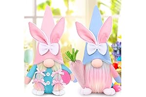Easter Gnomes Pair 12" Plush Handmade Easter Decorations