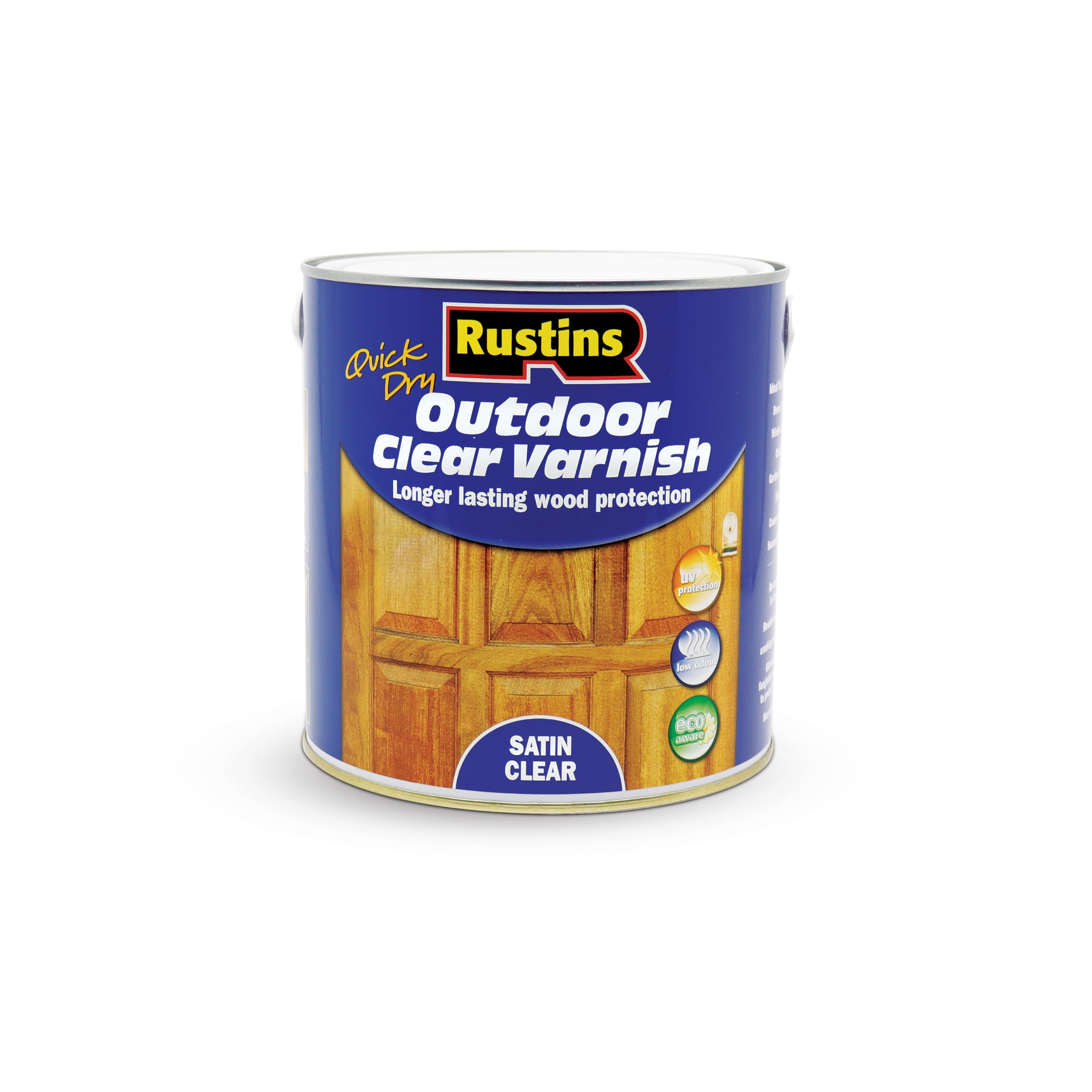 Rustins Quick Dry Outdoor Clear Varnish 2.5 L Satin