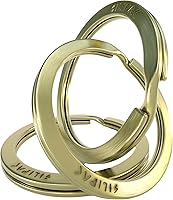 Vista 25 de Llaveros planos divididos a granel, resistente y resistente para automóvil, hogar, anillo de metal grande para perro, cordón para escuela, oficina