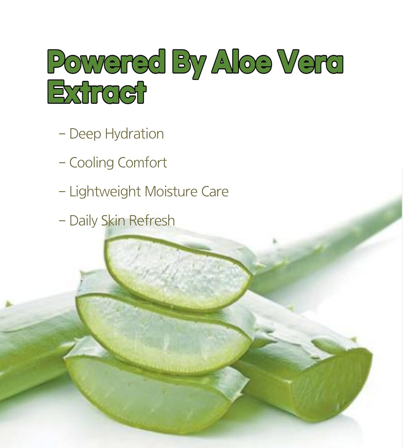Hydrating Korean Skincare Trio with Daily UV Care for Face and Body, Aloe Vera Skincare Set, Soothing Gel 150g + Gel Mist 110ml + Sun Essence SPF50+ PA++++ 50g