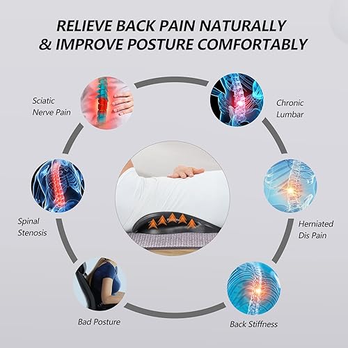 Miniatura 8 de Almohada con dispositivo de tracción cervical para alivio del dolor de cuello y estirador de espalda para aliviar el dolor de espalda