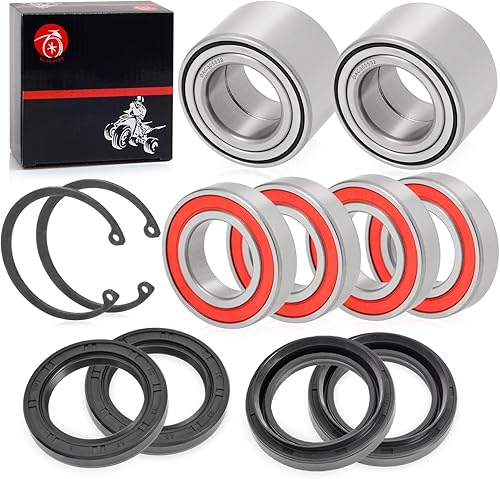 Miniatura 3 de Junta de cojinete de rueda delantera y trasera + kit CIRCLIP para Yamaha Big Bear 400 2007-2012 Grizzly 350 2007-2011 Grizzly 400 2007-2008
