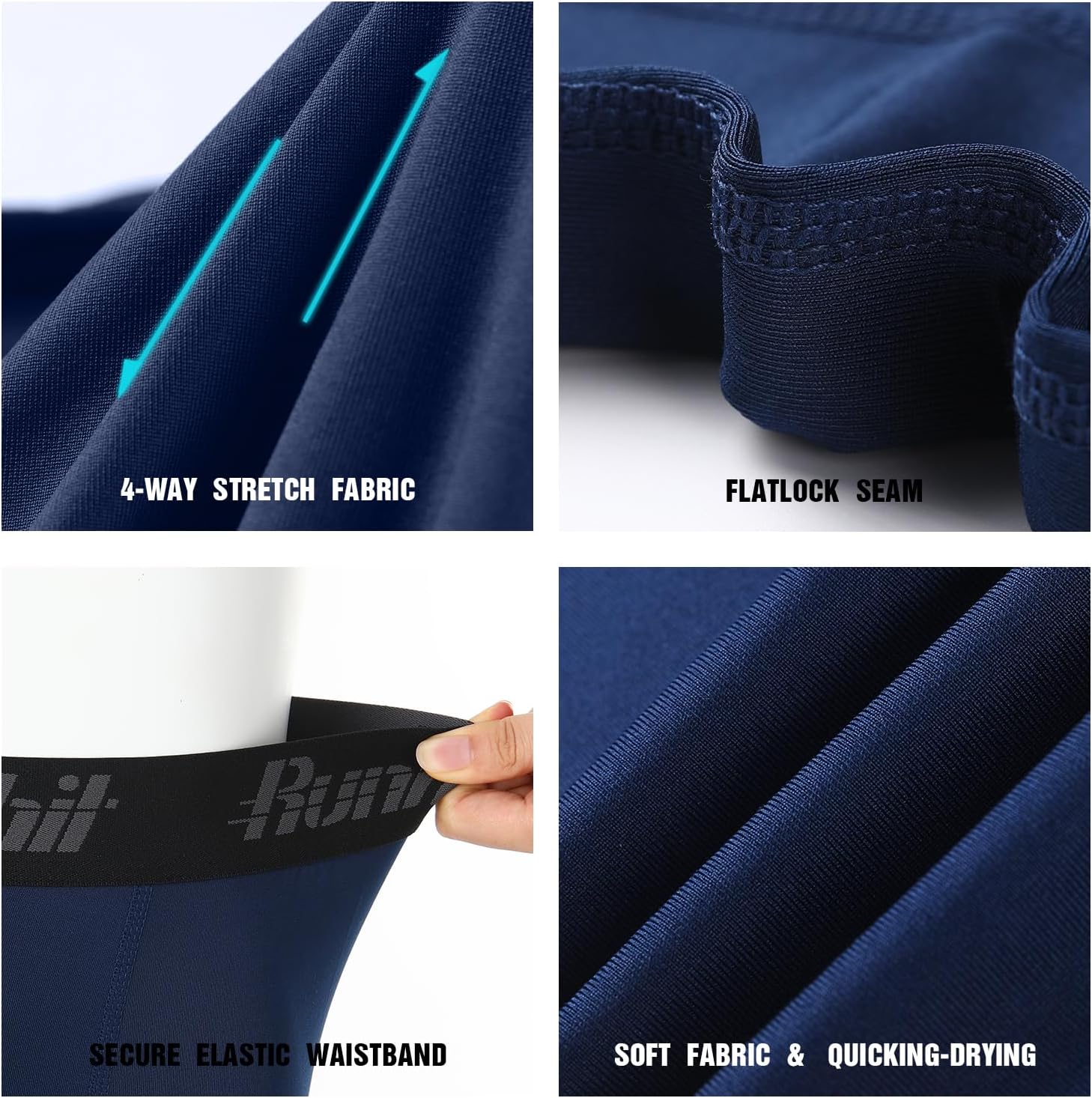 Runhit Boys Compression Leggings Youth Athletic Tights Basketball Compression Pants Boys Base Layer Pants Sports Legging - Image 4