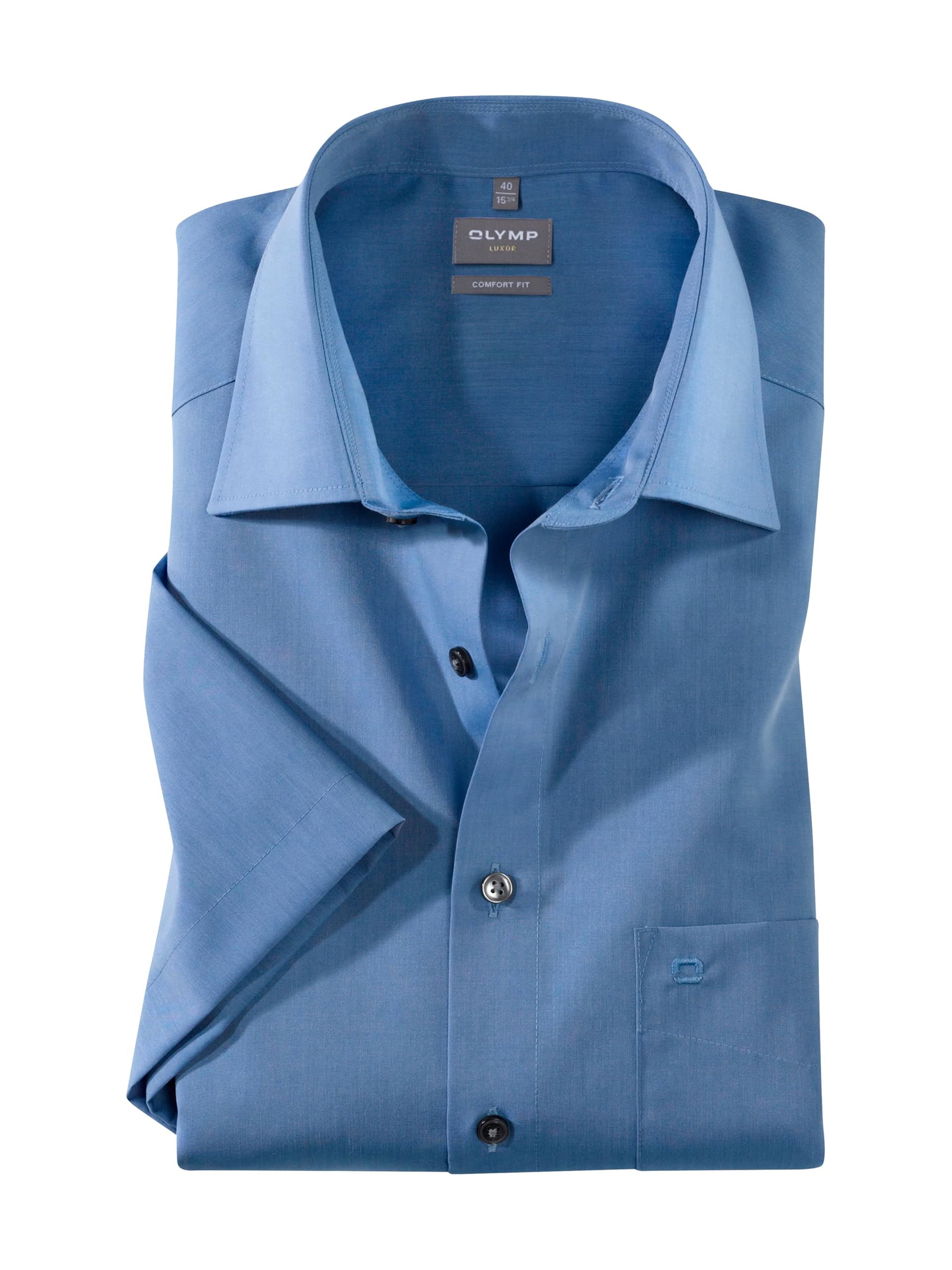 OLYMP Herren Businesshemd Langarm Luxor,Einfarbig,Comfort fit,New Kent