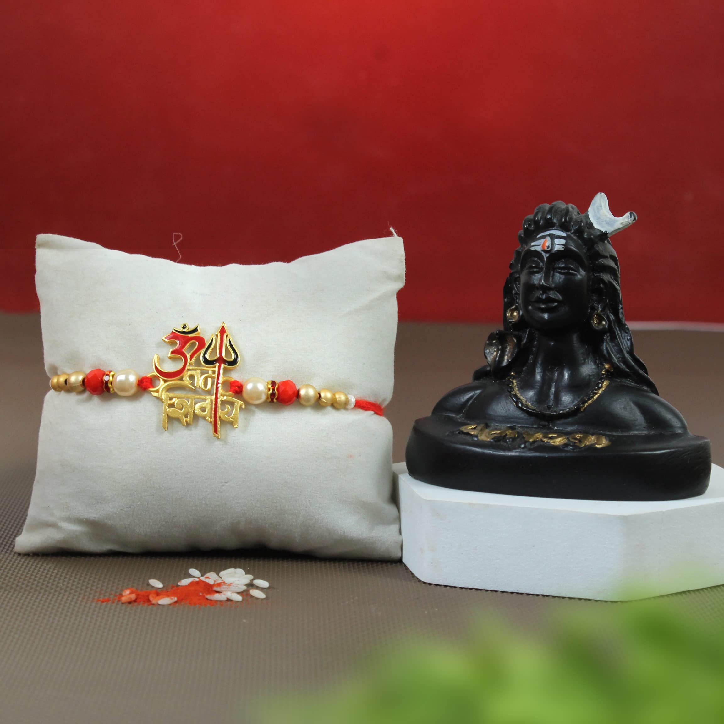 TIED RIBBONS Rakhi for Brother with Gift - Premium Rakhi for Bhaiya Men with Adiyogi Idol Statue and Card - Bracelet Rakhi for Brother (B0B65JTYP6) Amazon Price History, Amazon Price Tracker