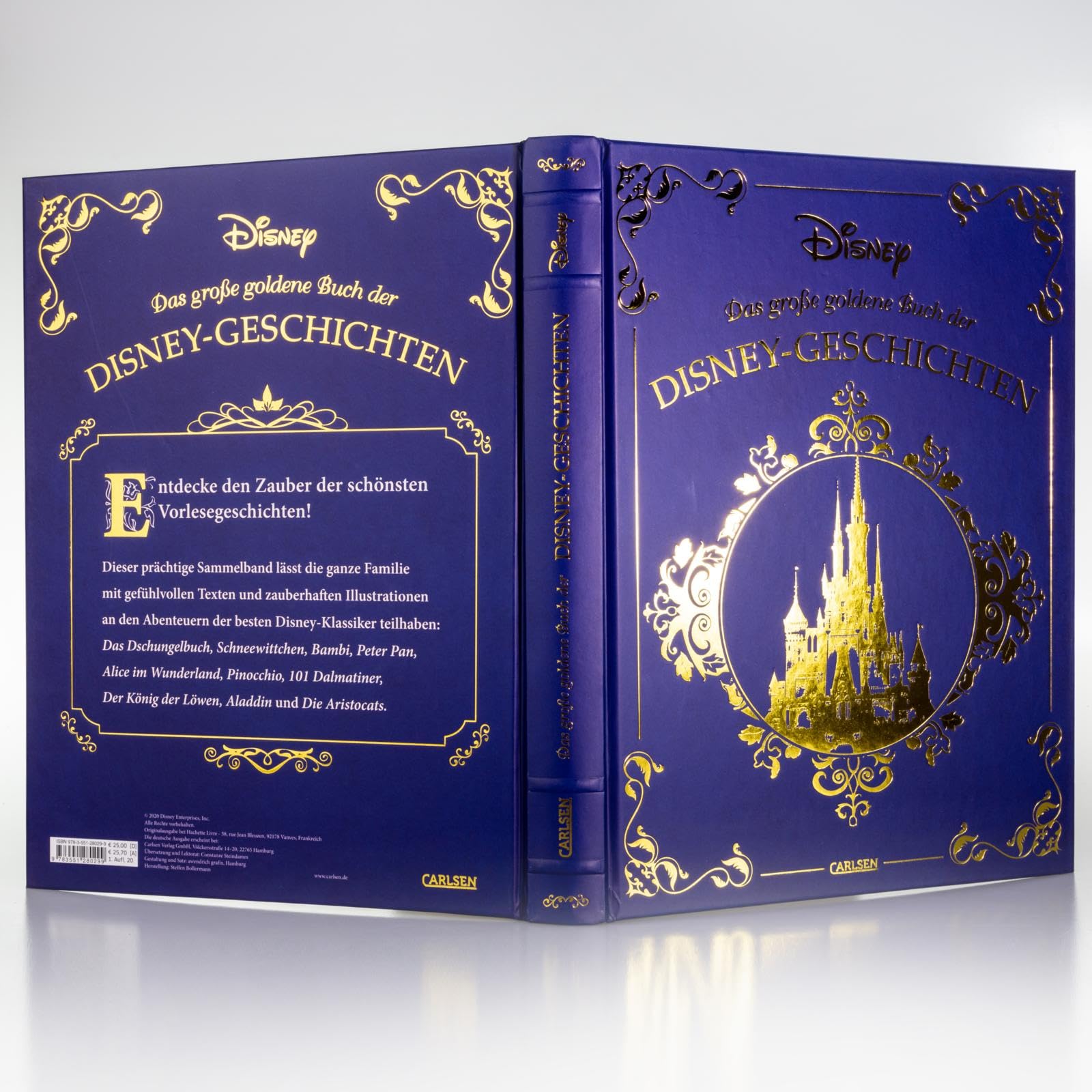 Disney: Das große goldene Buch der Disney-Geschichten: Zehn zauberhafte Disney-Klassiker zum Vorlesen im hochwertigen Sammelband