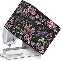 Vista 15 de Funda para máquina de coser de girasoles de otoño con prácticos bolsillos, cubierta protectora duradera acolchada contra el polvo, accesorios