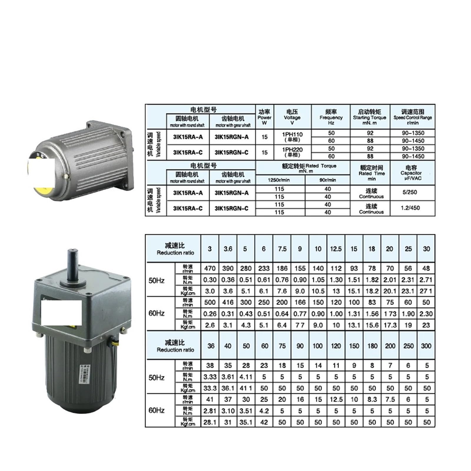 Silnik 15 W AC 110 V 220 V jednofazowa przekładnia asynchroniczna 10 mm wałek + regulator prędkości 5 obr./min - 1350 obr./min 50/60 Hz DC (220 V, 0-56 obr./min)