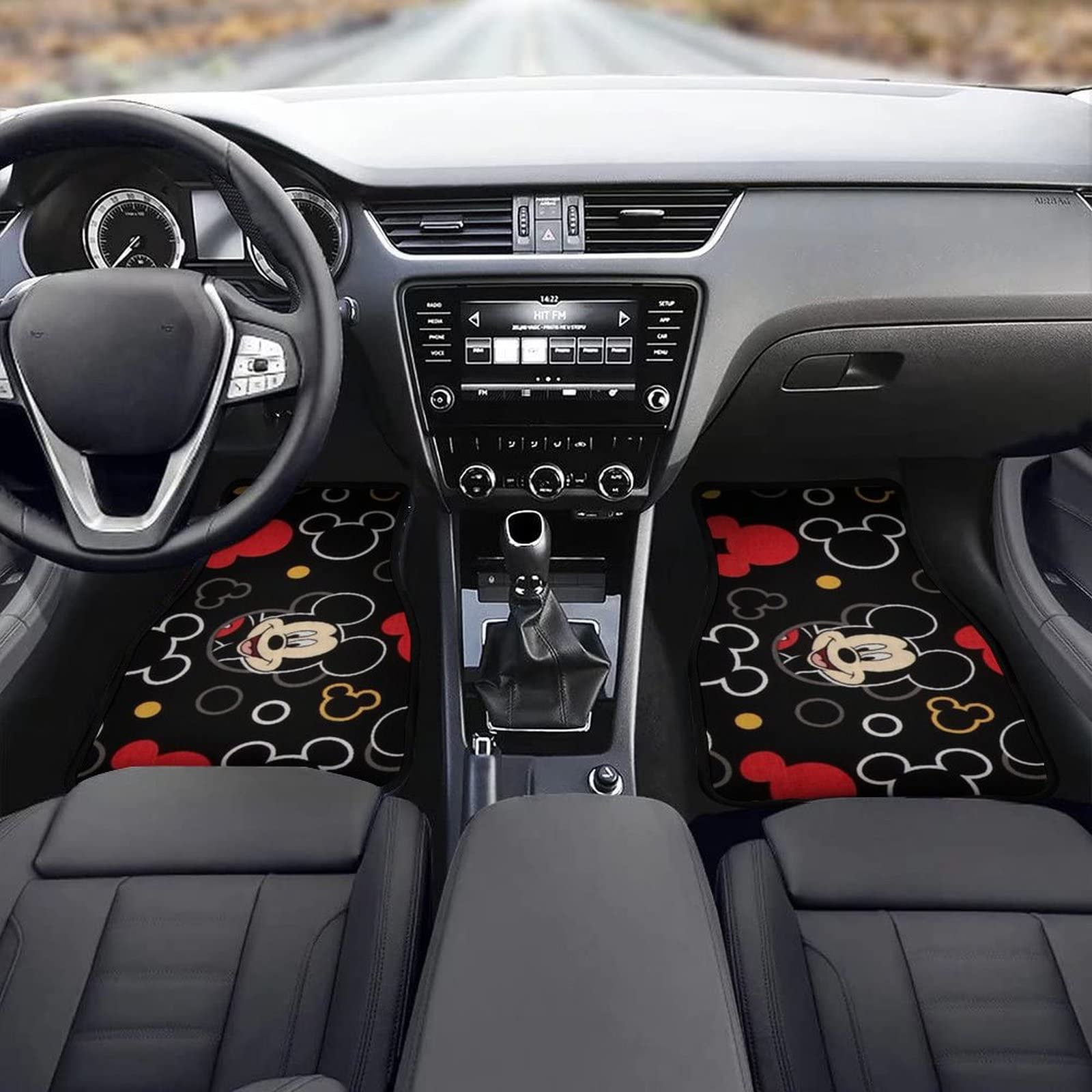 Amazon | ディズニー ミッキーマウス 車用フロアマット 新型耐汚れ防水