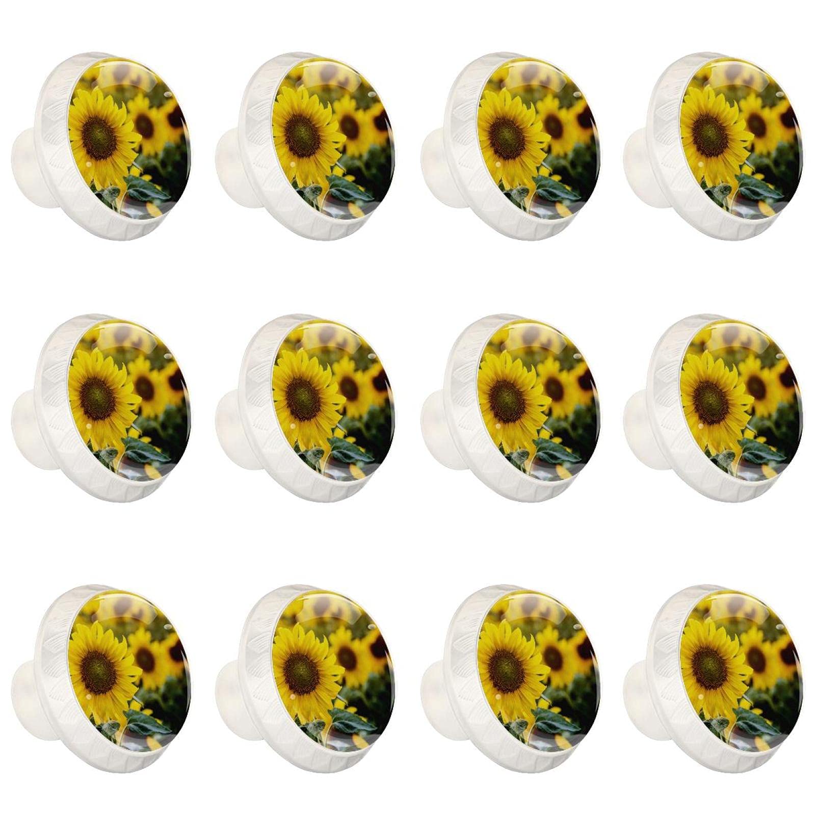 Boutons de cuisine pour rénover facilement vos poignées de placard usées motif fleur 12 pcs