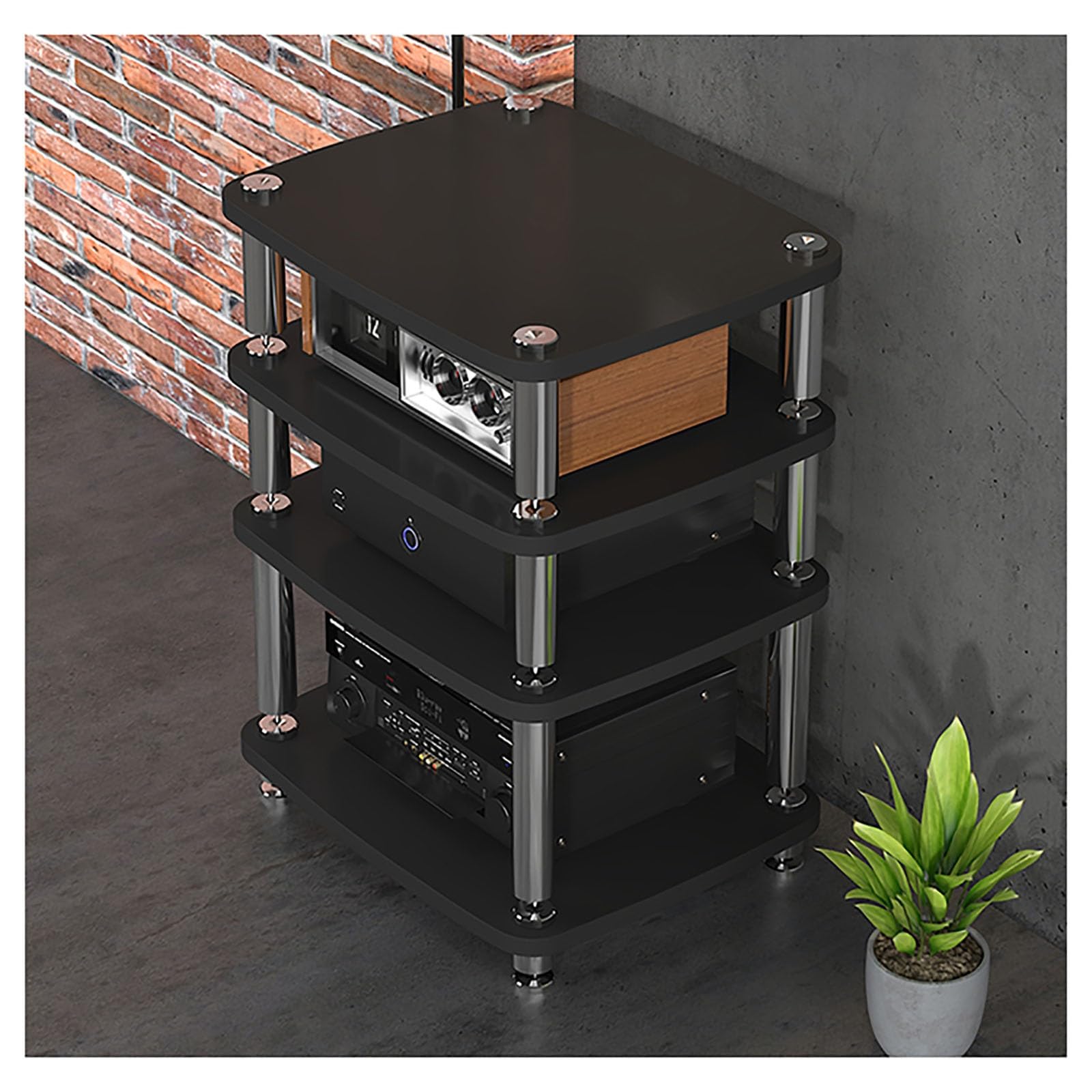 Mobile Porta TV, Mobile per Videogiochi, Mobile AV, Mobile angolare, Porta Dvd, vetrina per CD, Mobile per intrattenimento, Mobile a Torre, Mobile per Giradischi, Adatto per Soggiorno, Sala
