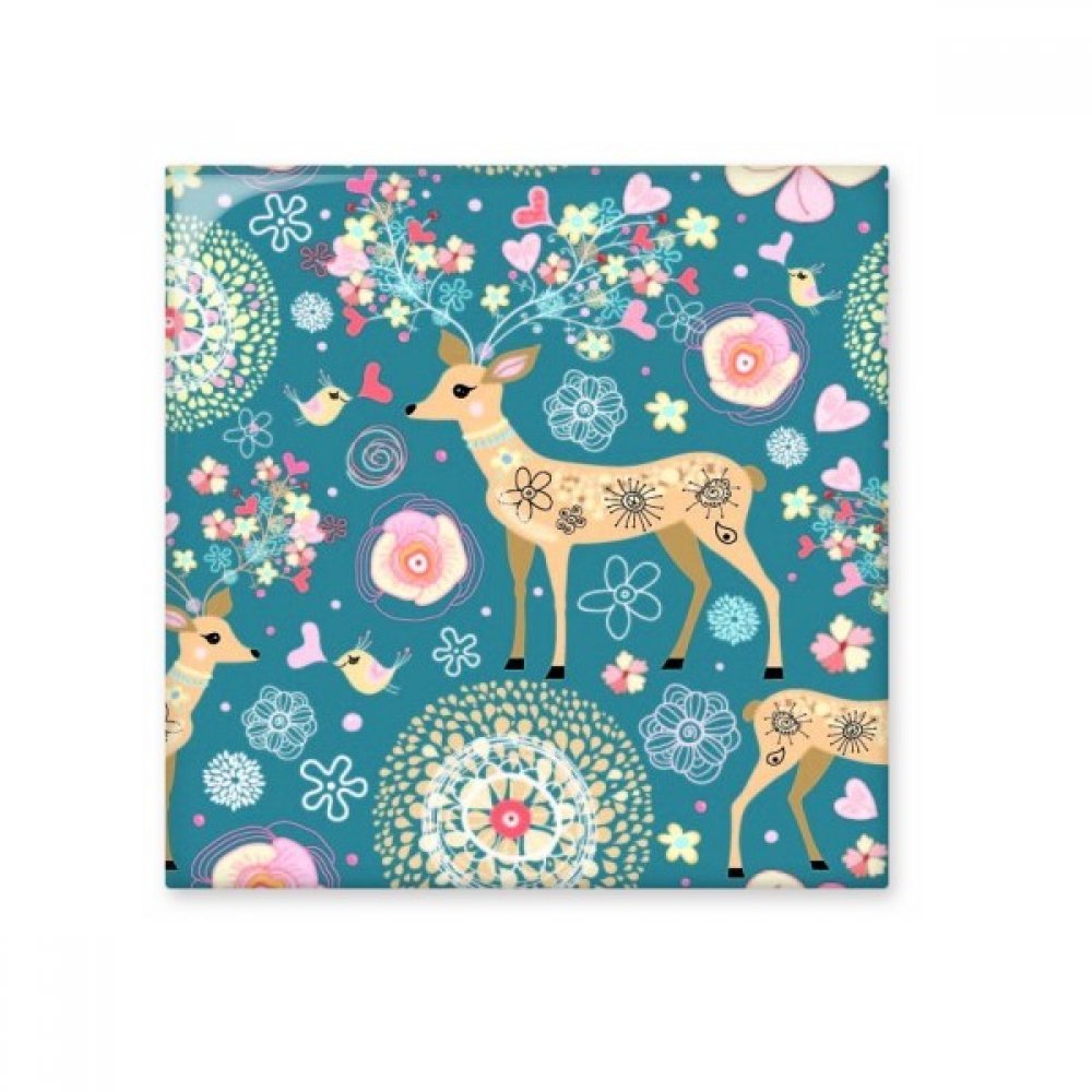 Carrelage salle de bains Fleur Amour Oiseau Cerf DIYthinker céramique pour une ambiance naturelle