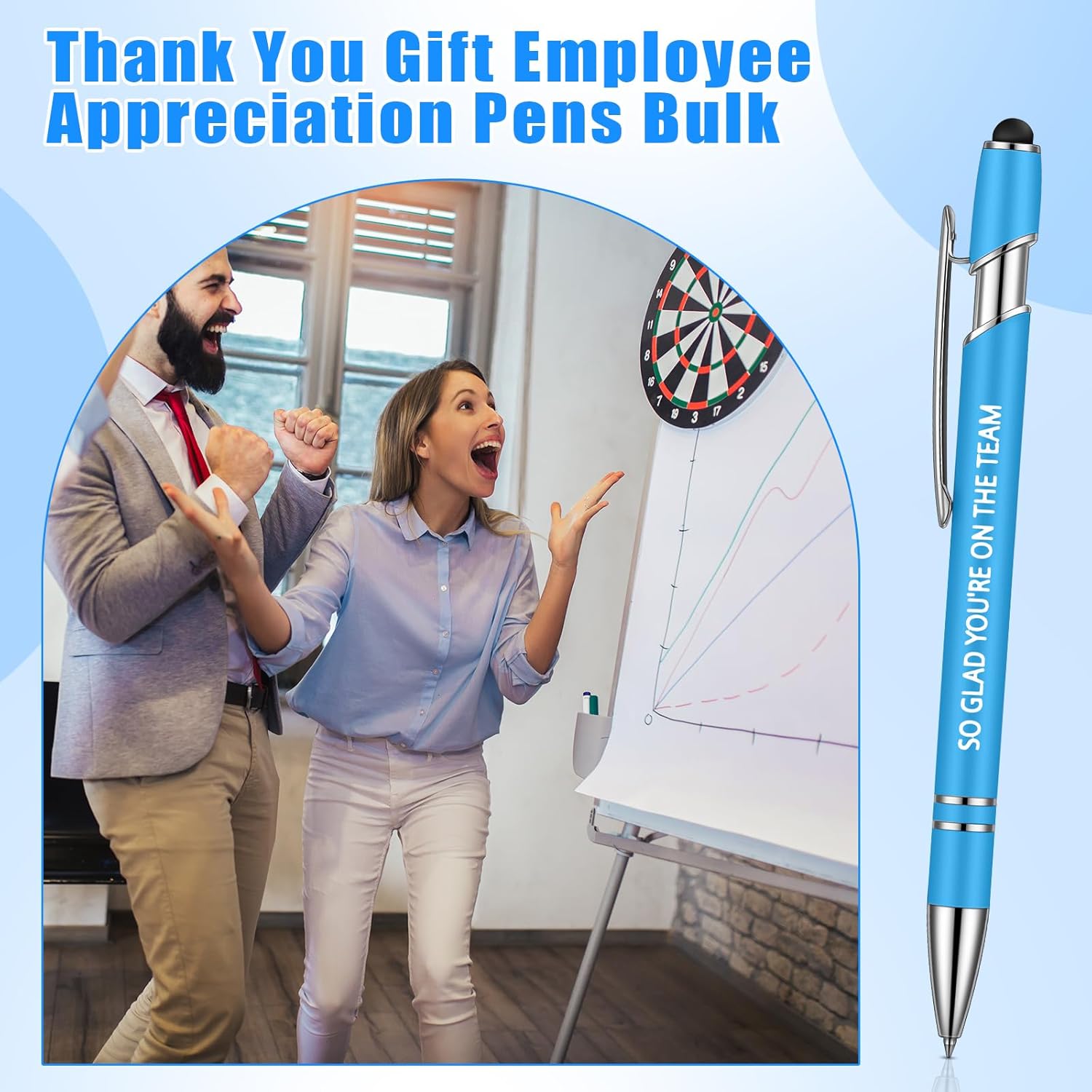 Sherr 120 Pieces Thank You Pens for Touch Screen Thank You Gifts 2 in 1 Pens Ballpoint Pen with Stylus Tip for Events Parties Present Employee Appreciation Office Gifts(Appreciation) - Image 5