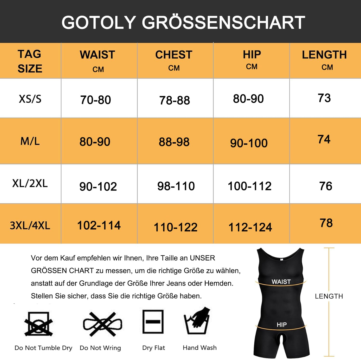 Gotoly Compressione Uomo Shapewear Bodysuit Snellente Intimo Modellante Full Body Shaper con Pantaloncini da Gamba Dimagrante Fascia Pancia Fitness Canottiera