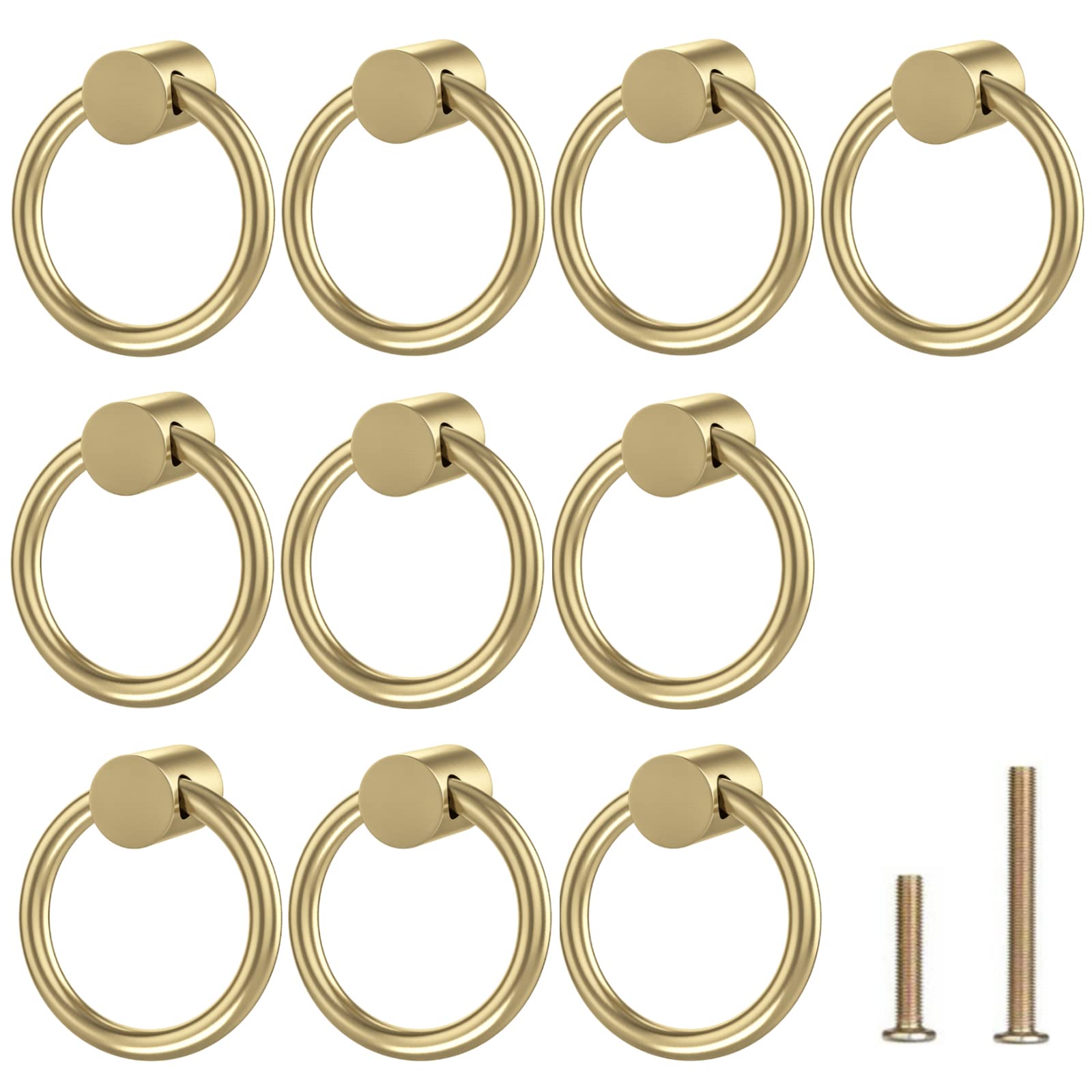 RZDEAL 8 Pack Solid Antique Brass Cabinet Pulls Ring Nigeria
