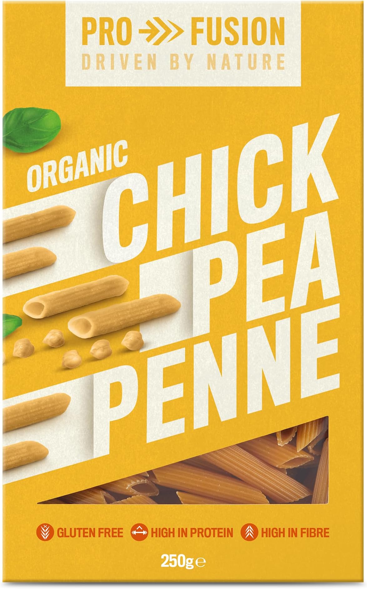 Organic Chickpea Penne, 250g - Grain-Free, Gluten-Free & High in Protein Pasta