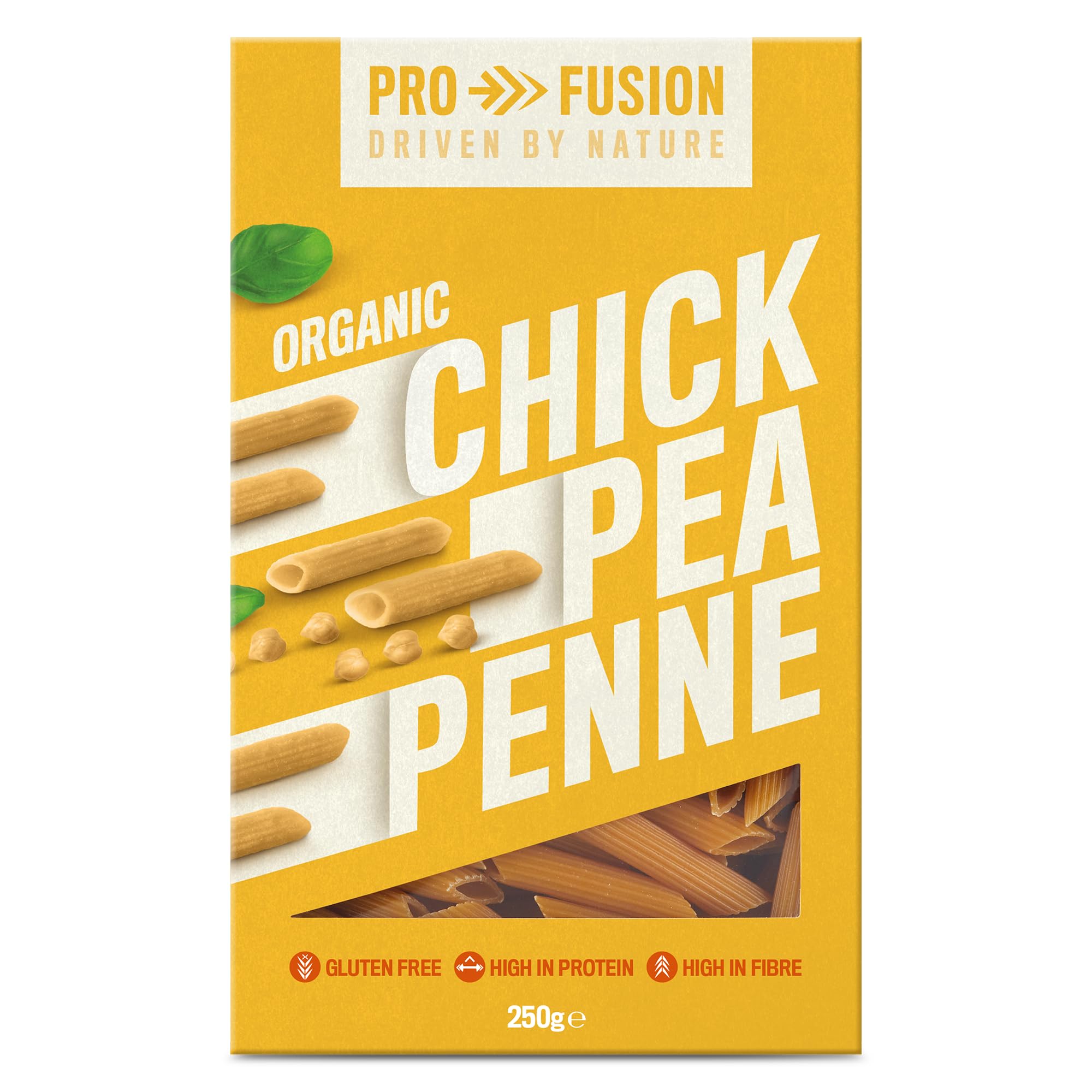 Profusion Organic Chickpea Penne, 250g - Grain-Free, Gluten-Free & High in Protein Pasta