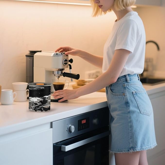 ALAZA Cowboy Planet Solar System Coffee Canister 30oz miniatura 8