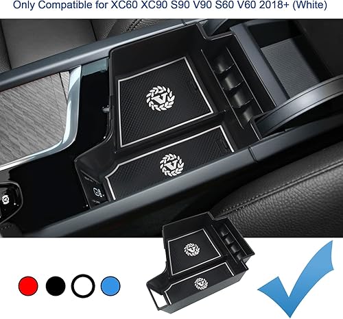 Miniatura 9 de Coleya Organizador de consola central XC60 XC90 2018-2022, para bandeja de consola SPA S90 V90 S60 V60, para bandeja de consola Volvo XC60 XC90 2022