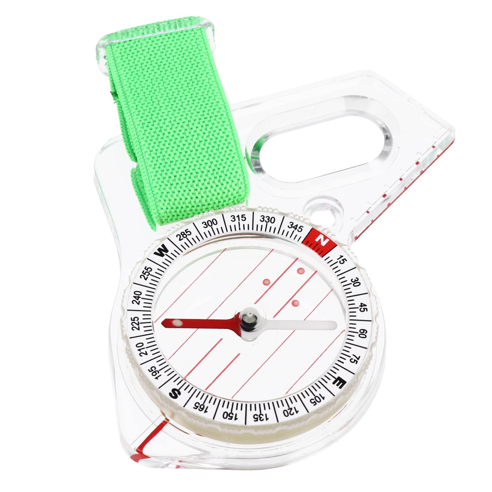 Teaching Compass, 1pc Map Compass for Hiking Mini Orienteering Compass Finger Compass Survival Compass Emergency Compass Compass Tools for Compass for Acrylic
