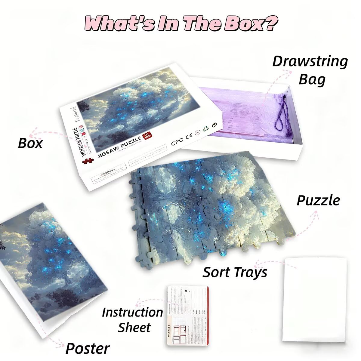 Puzzle 1500 sztuk Dorośli Abstrakcyjny Zestaw puzzli Drzewo dla dorosłych 87 x 57 cm, kolorowe, klasyczne Wyzwanie edukacyjne Superior Zabawki dla Mężczyzn Wyzwanie Zabawki Rodzinny Prezent Dekoracja