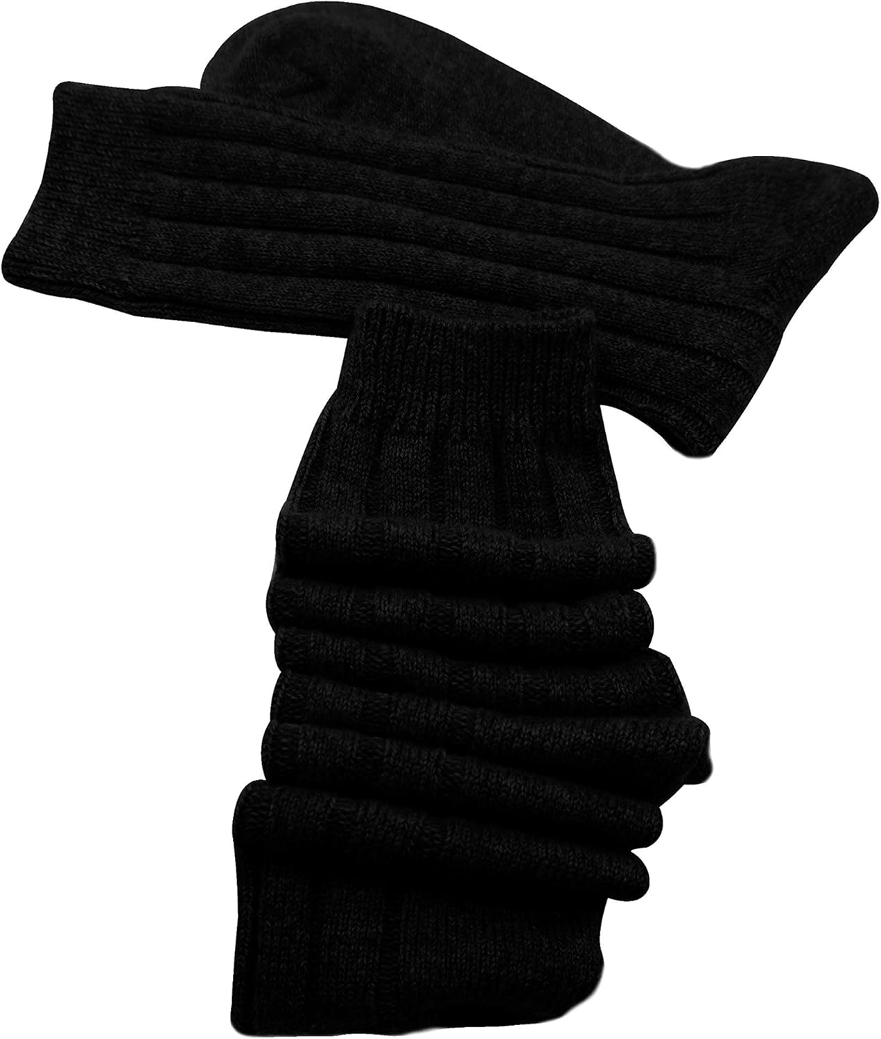 Cashmeren Unisex Soft Sleep Socks 100% Pure Cashmere Ribbed Knit Winter Accessories - Image 4