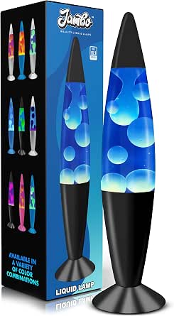 JAMBO 16" Blue Liquid Motion Lamp with White/Blue Wax