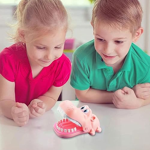 Miniatura 5 de Juego de morder los dedos, juguete de dedo de hipopótamo, juego interactivo de reacción de mano para niños, juegos divertidos de dientes para