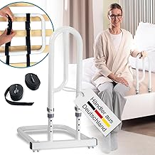 aktivshop Bed Riser Bed Handle for More Independence and Comfort White