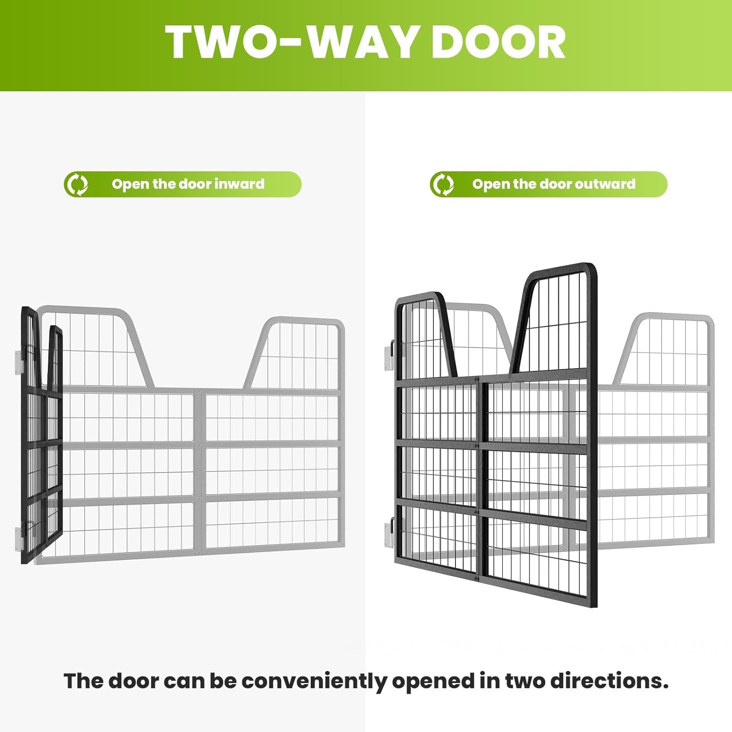 Heavy Duty Horse Stall Guard, 48" W X 32" H Horse Stall Door Gates, Thick Steel Frame Horse Stall Guard, Essential Horse Stall Accessories, Keeping Horses Safe Easy to Install (48in W*32in H)