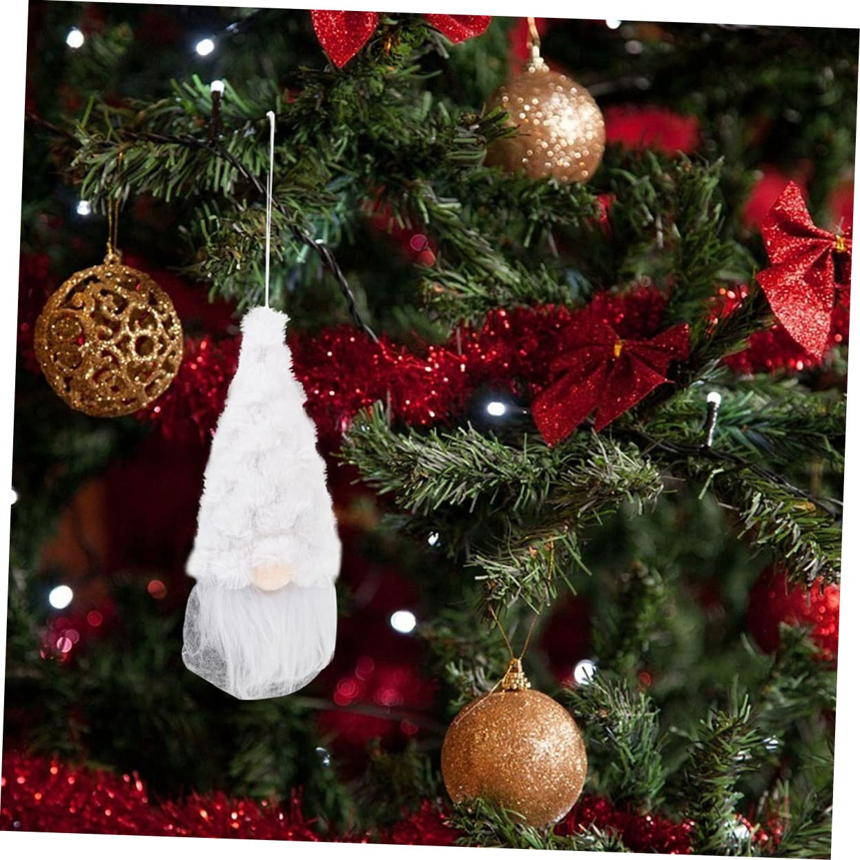 ABOOFAN 18 Piezas muñeca de Navidad decoración Dormitorio muñecos navideños Colgante de encantadores Colgantes de Rodolfo Colgando Adornos muñeco Colgante paño