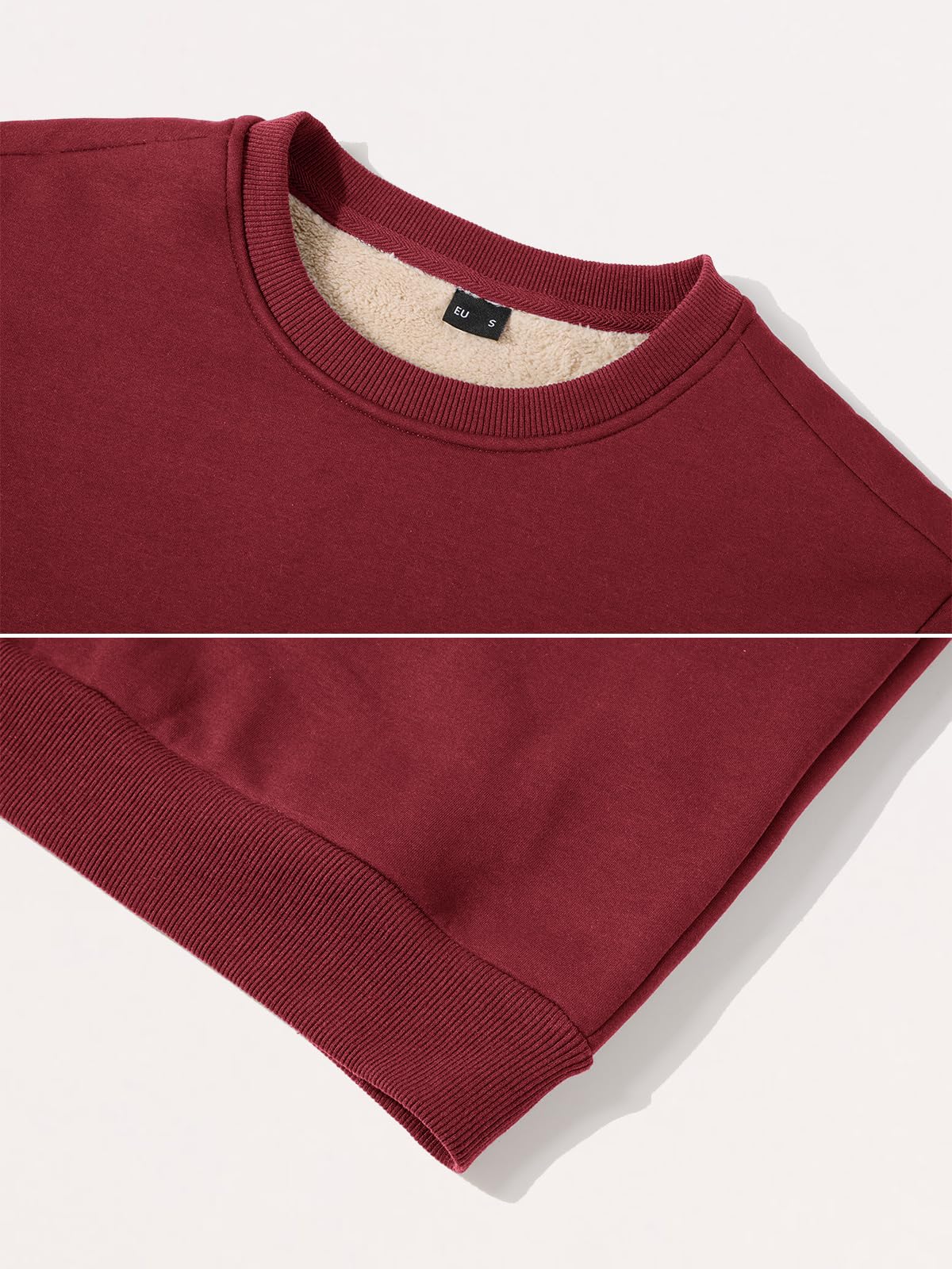 Tansozer Uomo Foderato Felpe Inverno Pile Maglione Caldo Pullover